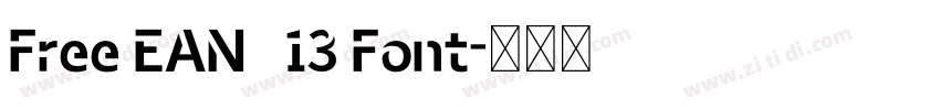 Free EAN   13 Font字体转换